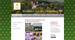 Desktop Screenshot of hotel-residence-schloss-foeckelberg.com